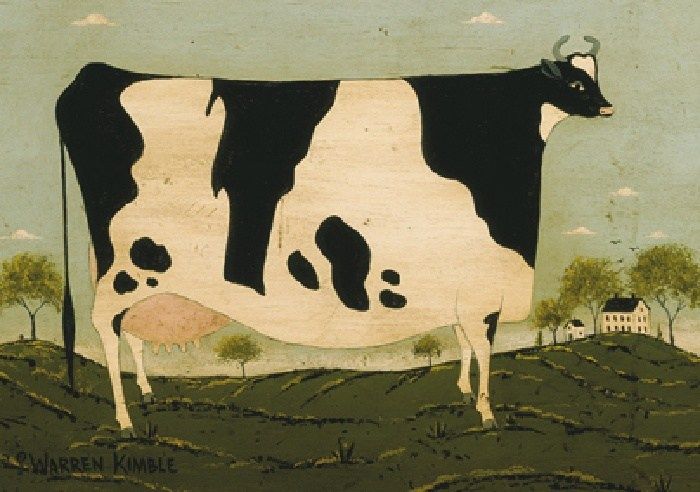 Warren Kimble American Cow